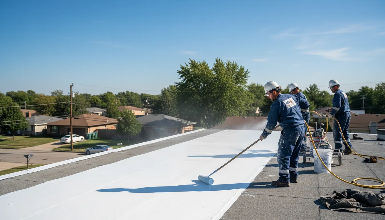 Commercial roof coating in Piney Woods, MS near me